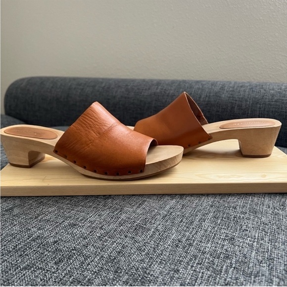 Madewell The Evelyn Slide Clogs - Size 9 - Brown/Tan - Picture 9 of 15